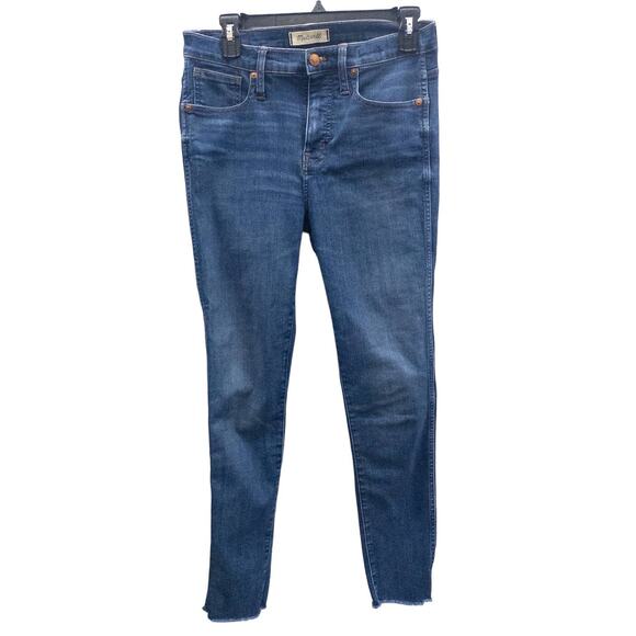 Madewell 9" High Rise Skinny Jeans in Paloma Wash Raw Hem Edition 29 Women's - Picture 2 of 6